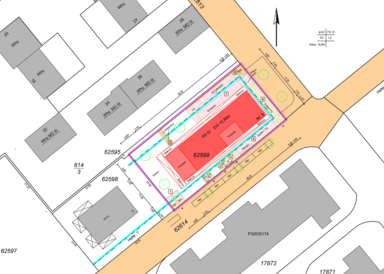 Lageplan Ruda Vermessung